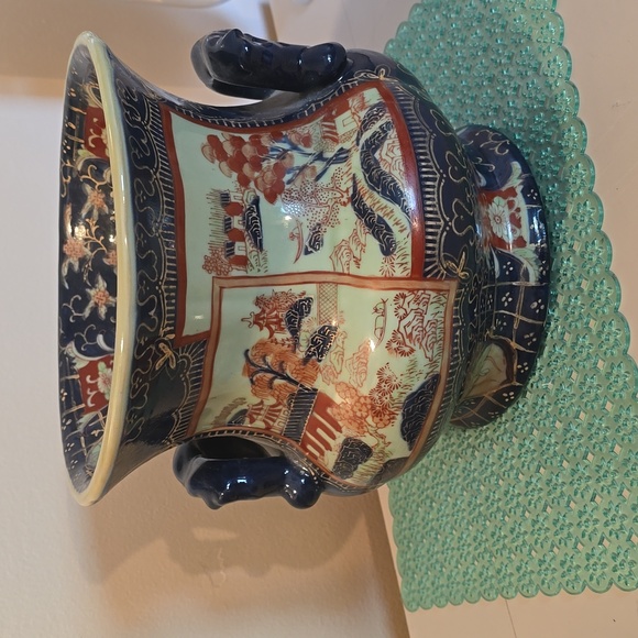 Vintage Victoria ware handpainted Japanese Jardinaire jar - Picture 3 of 11